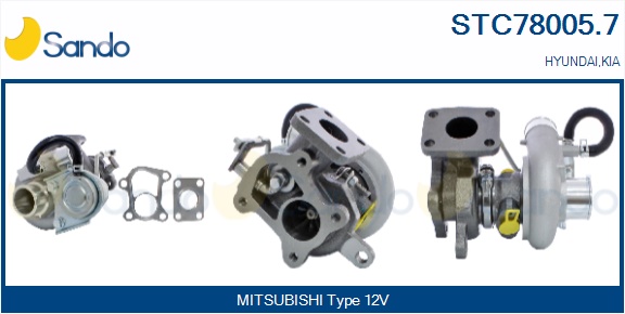 Turbocompressore, sovralimentazione SANDO STC78005.7