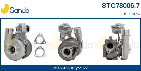 Turbocompressore, sovralimentazione SANDO STC78006.7