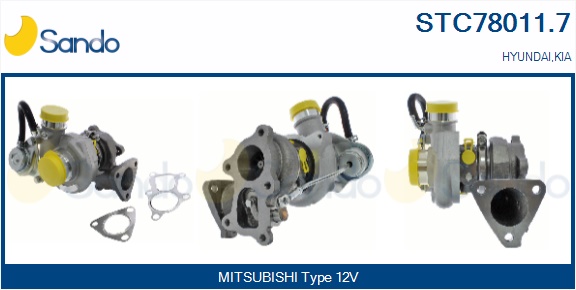 Turbocompressore, sovralimentazione SANDO STC78011.7