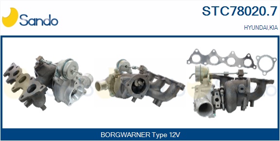 Turbocompressore, sovralimentazione SANDO STC78020.7