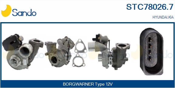 Turbocompressore, sovralimentazione SANDO STC78026.7