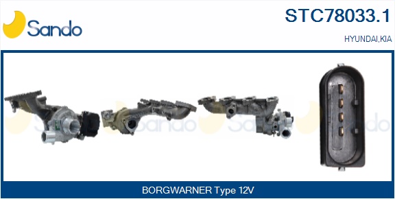 Turbocompressore, sovralimentazione SANDO STC78033.1