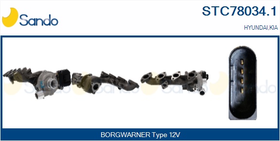 Turbocompressore, sovralimentazione SANDO STC78034.1