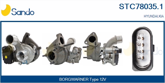 Turbocompressore, sovralimentazione SANDO STC78035.1