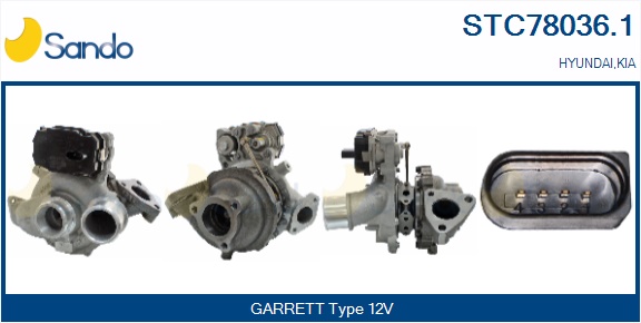 Turbocompressore, sovralimentazione SANDO STC78036.1