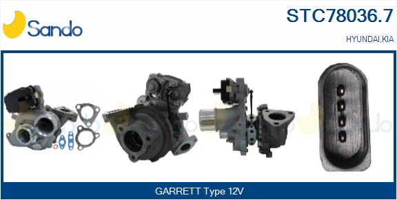 Turbocompressore, sovralimentazione SANDO STC78036.7