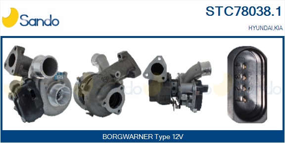 Turbocompressore, sovralimentazione SANDO STC78038.1