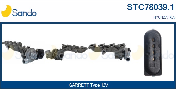 Turbocompressore, sovralimentazione SANDO STC78039.1