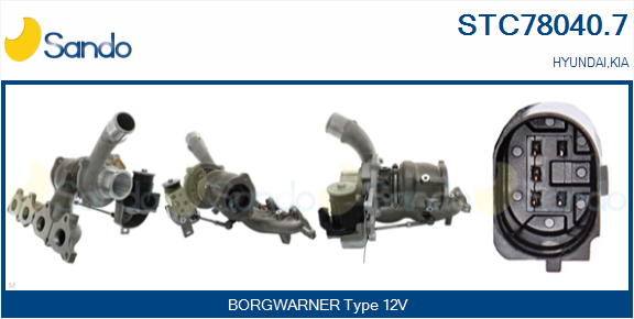 Turbocompressore, sovralimentazione SANDO STC78040.7