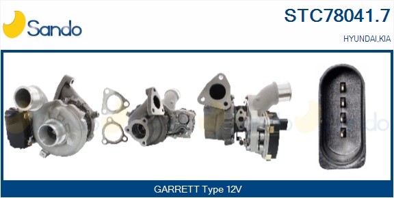 Turbocompressore, sovralimentazione SANDO STC78041.7