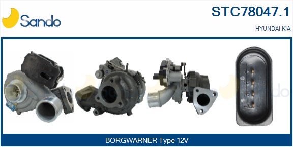 Turbocompressore, sovralimentazione SANDO STC78047.1