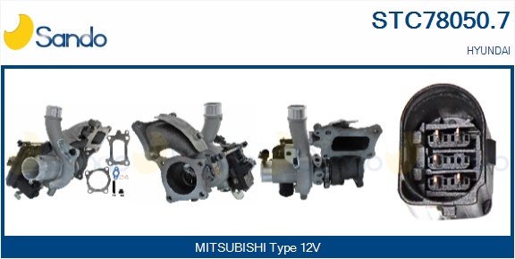 Turbocompressore, sovralimentazione SANDO STC78050.7