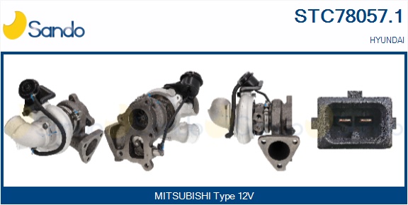 Turbocompressore, sovralimentazione SANDO STC78057.1