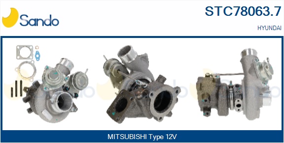 Turbocompressore, sovralimentazione SANDO STC78063.7
