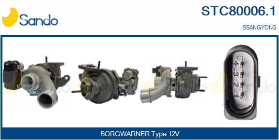 Turbocompressore, sovralimentazione SANDO STC80006.1