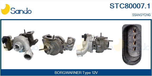 Turbocompressore, sovralimentazione SANDO STC80007.1