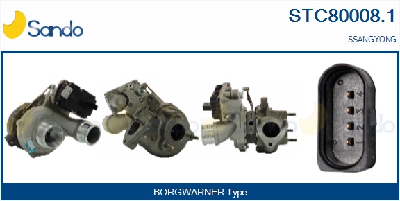 Turbocompressore, sovralimentazione SANDO STC80008.1