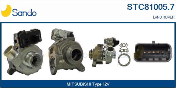 Turbocompressore, sovralimentazione SANDO STC81005.7
