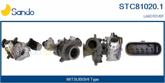 SANDO TURBOCOMPRESSORE LAND ROVER JAGUAR TATA