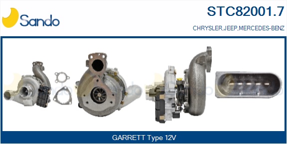 Turbocompressore, sovralimentazione SANDO STC82001.7