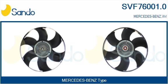 Giunto di collegamento, ventilatore radiatore SANDO SVF76001.0
