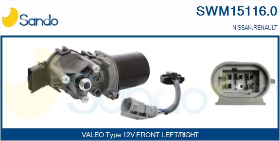 Motore tergicristallo SANDO SWM15116.0
