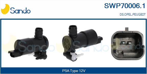 Pompa acqua lavaggio, pulizia cristalli SANDO SWP70006.1