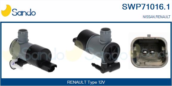 Pompa acqua lavaggio, pulizia cristalli SANDO SWP71016.1