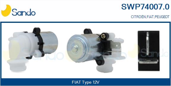 Pompa acqua lavaggio, pulizia cristalli SANDO SWP74007.0
