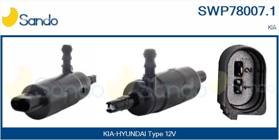 Pompa acqua lavaggio, pulizia cristalli SANDO SWP78007.1