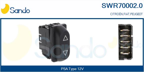 Interruttore, alzacristallo SANDO SWR70002.0
