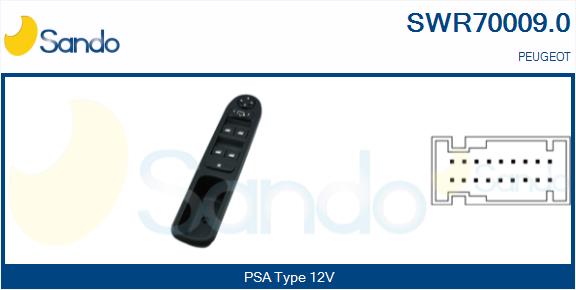 Interruttore, alzacristallo SANDO SWR70009.0