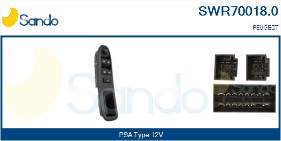 Interruttore, alzacristallo SANDO SWR70018.0