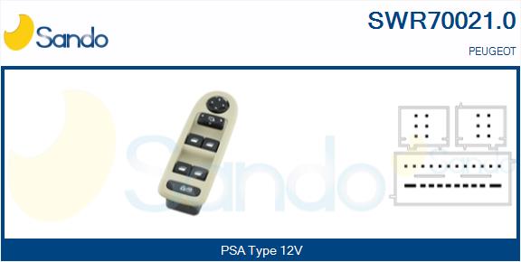 Interruttore, alzacristallo SANDO SWR70021.0