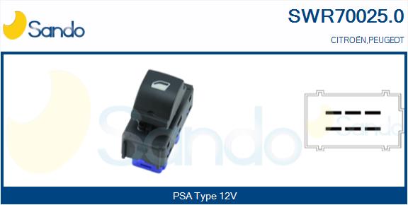 Interruttore, alzacristallo SANDO SWR70025.0