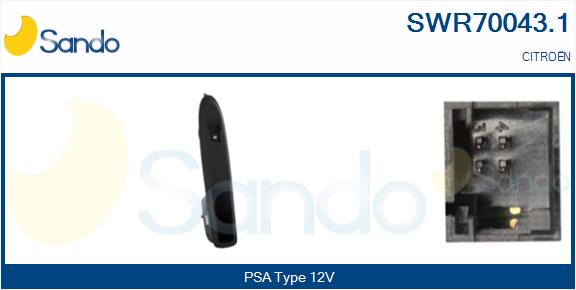 Interruttore, alzacristallo SANDO SWR70043.1