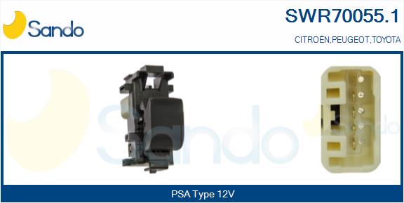 Interruttore, alzacristallo SANDO SWR70055.1