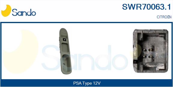 Interruttore, alzacristallo SANDO SWR70063.1
