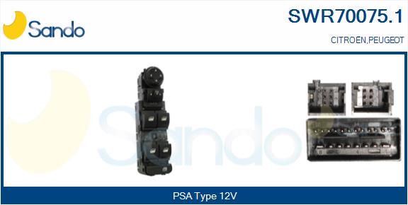 Interruttore, alzacristallo SANDO SWR70075.1