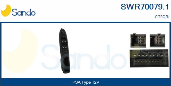 Interruttore, alzacristallo SANDO SWR70079.1