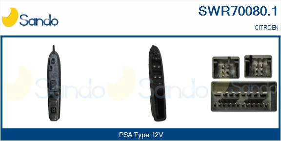 Interruttore, alzacristallo SANDO SWR70080.1
