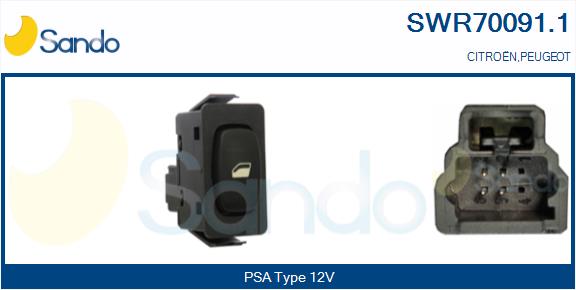 Interruttore, alzacristallo SANDO SWR70091.1