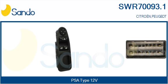 Interruttore, alzacristallo SANDO SWR70093.1