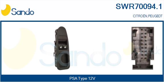 Interruttore, alzacristallo SANDO SWR70094.1