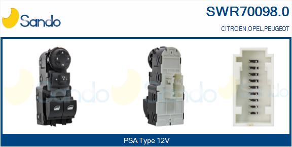 Interruttore, alzacristallo SANDO SWR70098.0