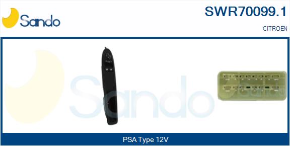 Interruttore, alzacristallo SANDO SWR70099.1