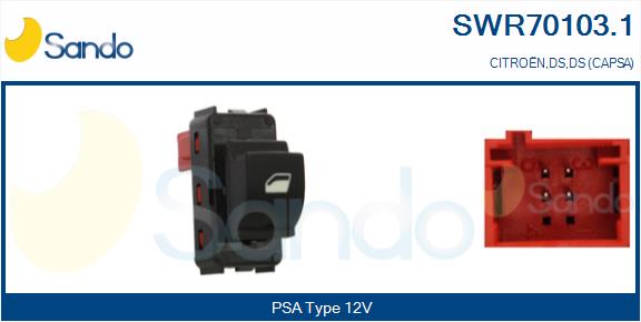 Interruttore, alzacristallo SANDO SWR70103.1