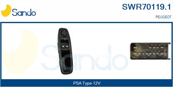 Interruttore, alzacristallo SANDO SWR70119.1