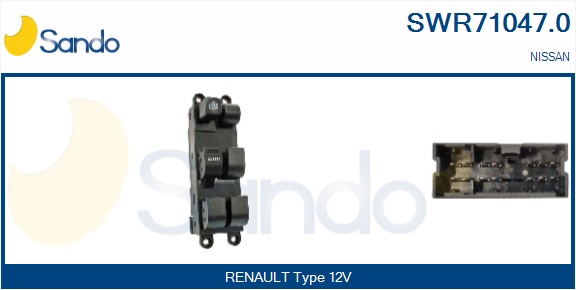 Interruttore, alzacristallo SANDO SWR71047.0