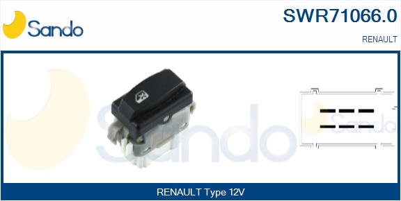 Interruttore, alzacristallo SANDO SWR71066.0